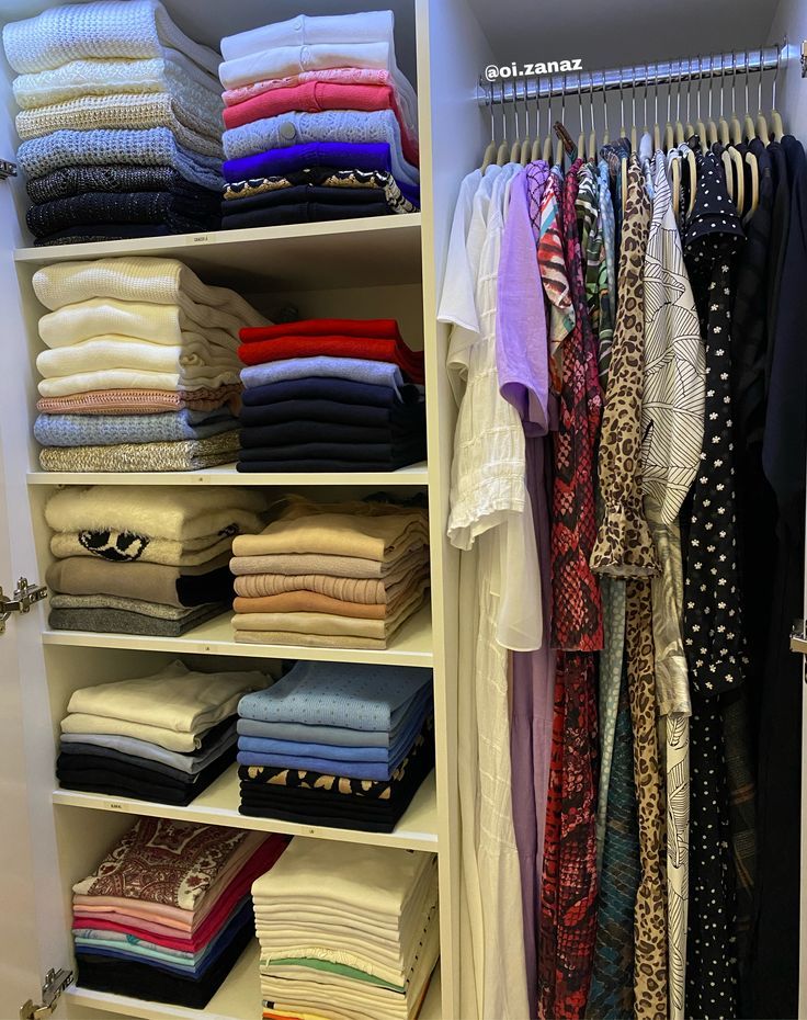 Organized wardrobe